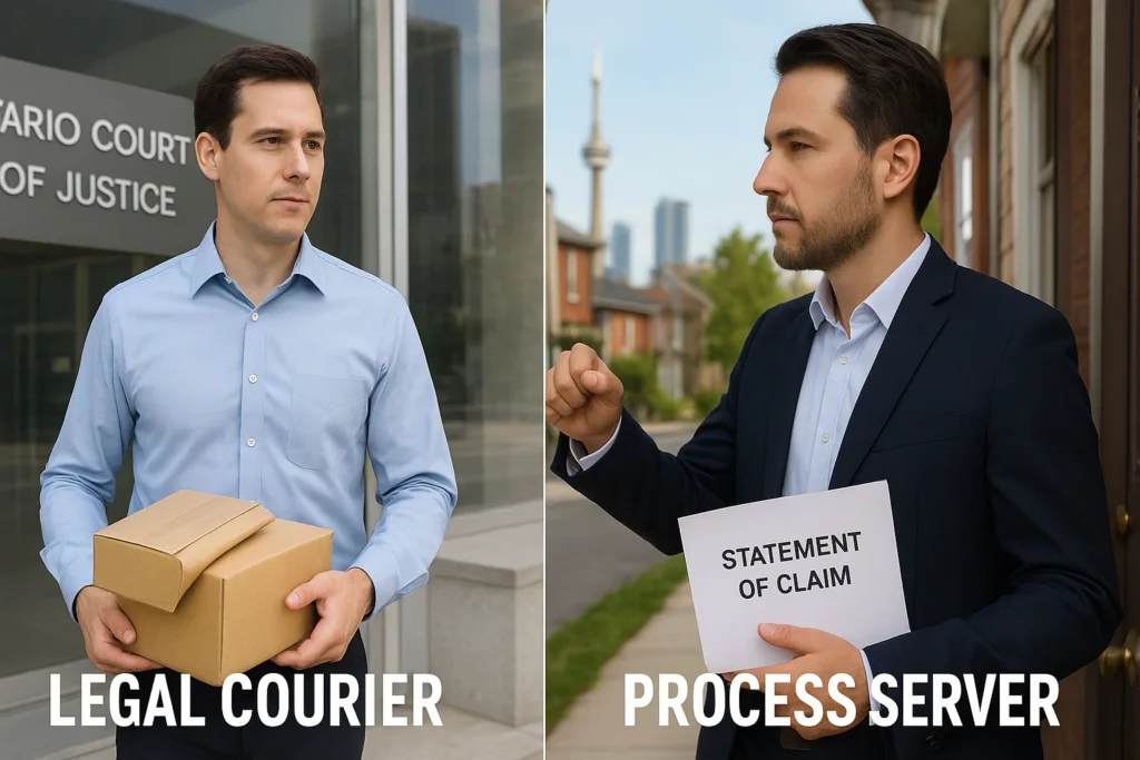 legal courier vs process server