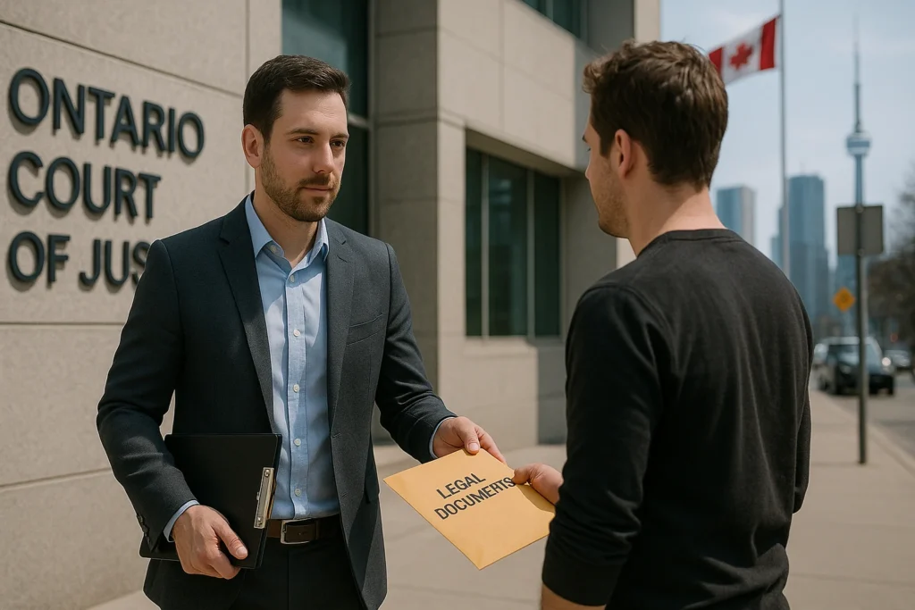 serve legal documents in Toronto