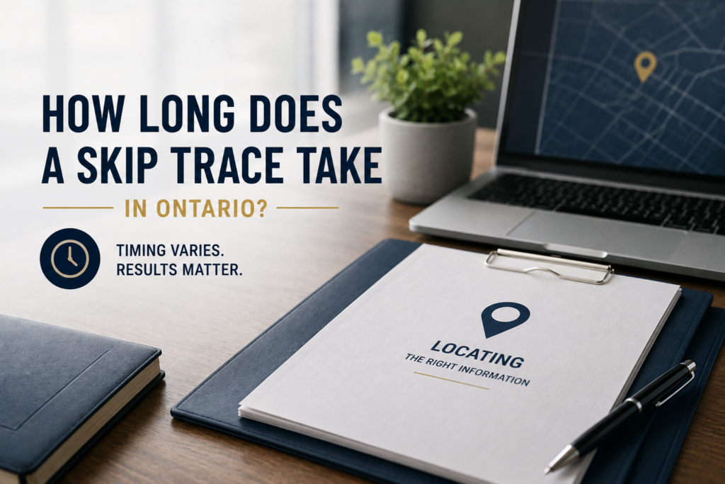 how long does a skip trace take