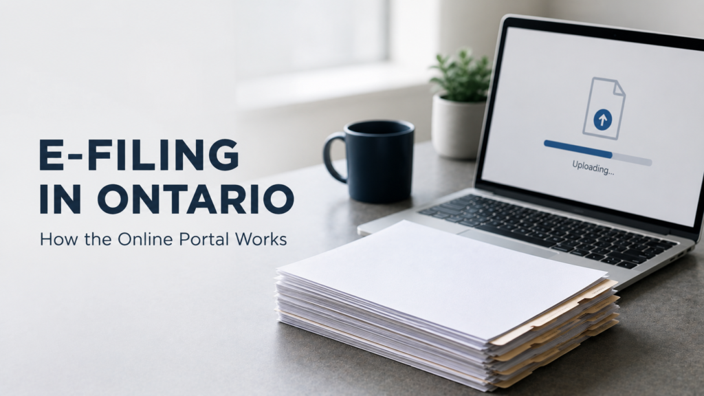 E-Filing in Ontario: How the Online Portal Works