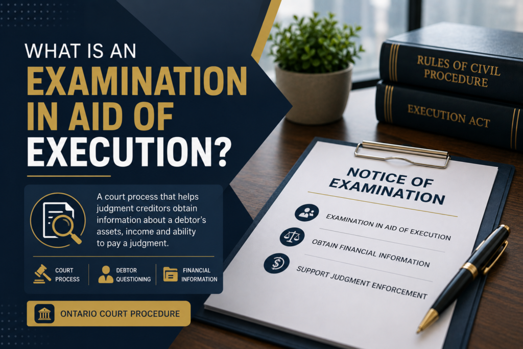 examination in aid of execution ontario