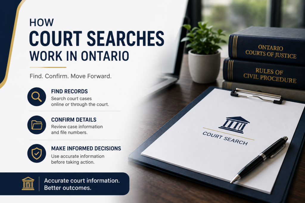 court searches ontario