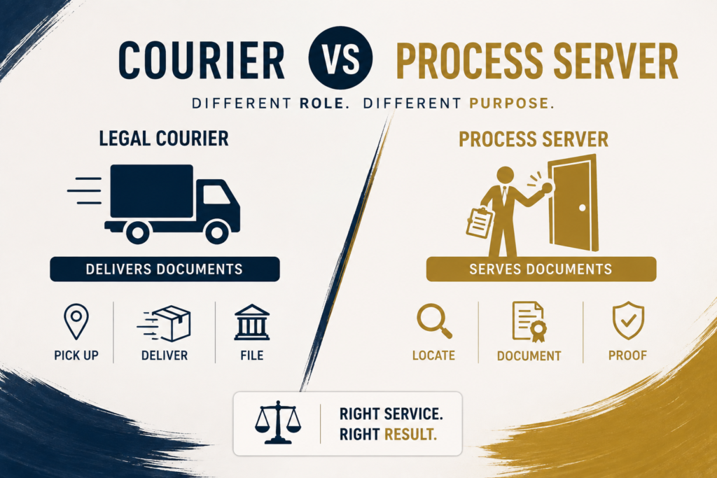 Legal Courier vs Process Server