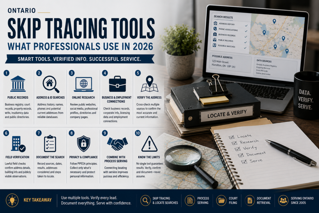 Ontario Skip Tracing Tools