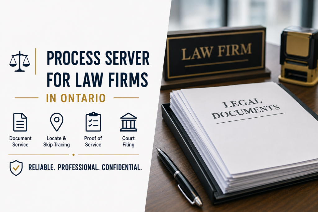 Process Server for Law Firms in Ontario