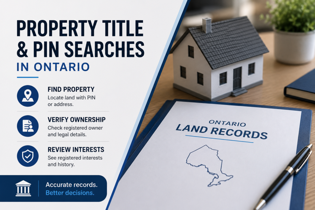 Property Title and PIN Searches