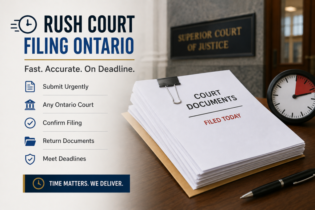 Rush Court Filing Ontario