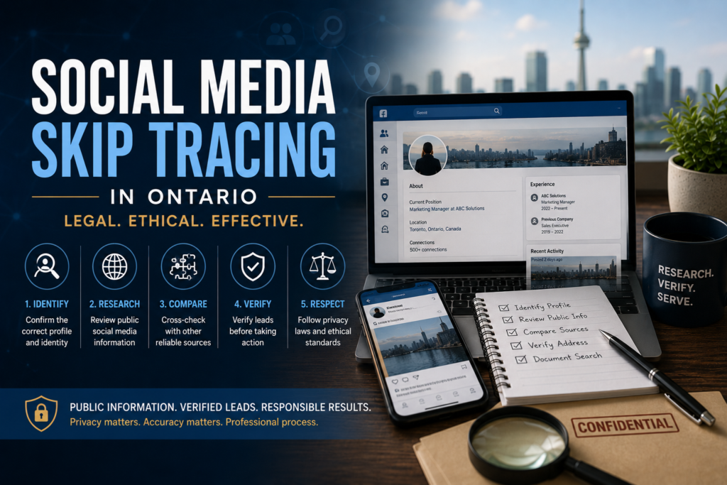 Social Media Skip Tracing in Ontario