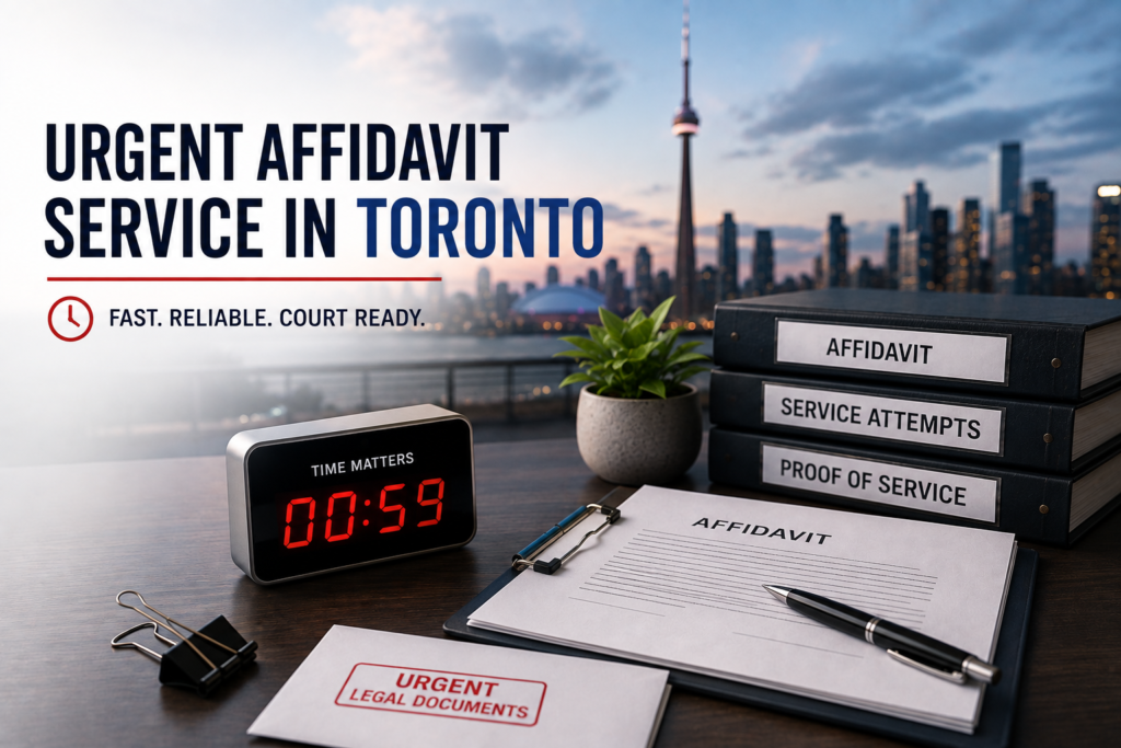 Urgent Affidavit Service in Toronto