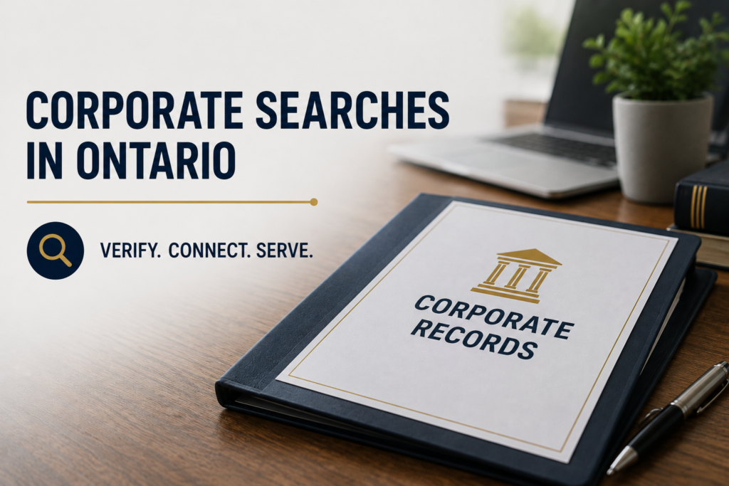 corporate search ontario