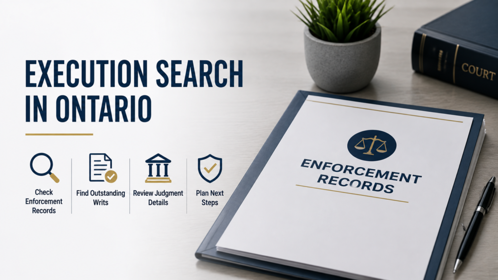 execution search ontario