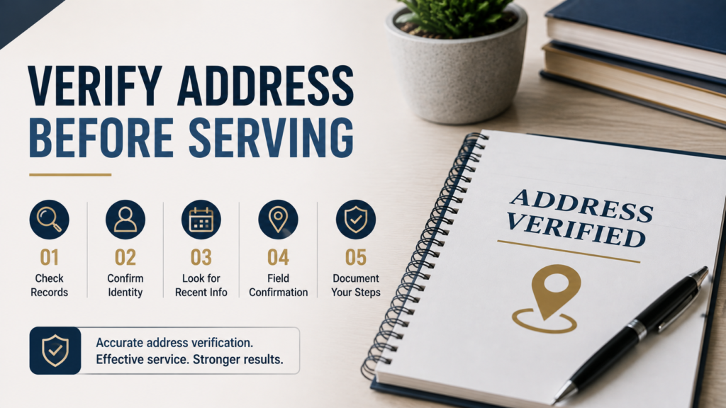 verify address before serving documents