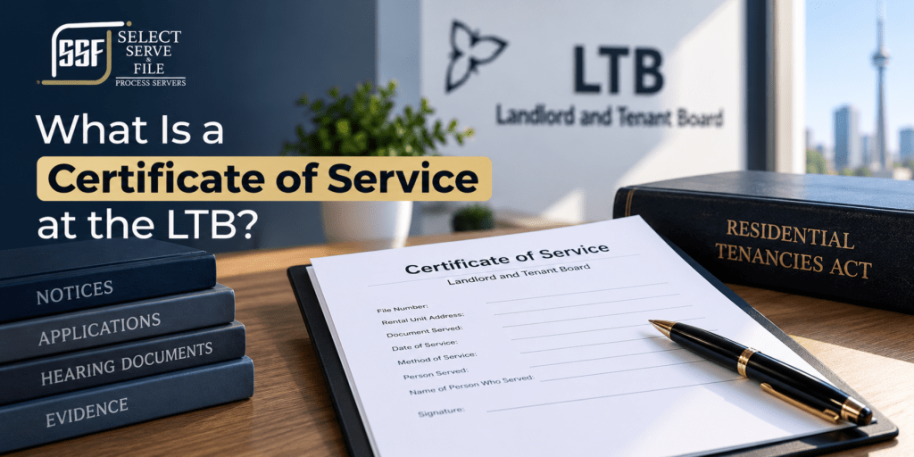 What Is a Certificate of Service at the LTB